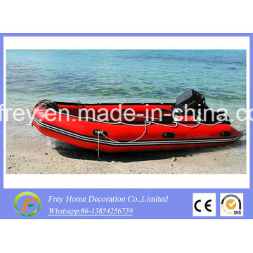 Ce 4,3 m / 14 pés PVC / Hypalon Barco de pesca inflável